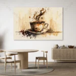 Essence de Café – Tableau Artistique Moderne