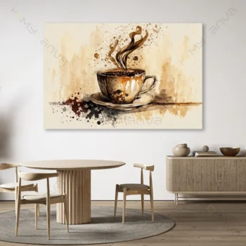 Essence de Café – Tableau Artistique Moderne