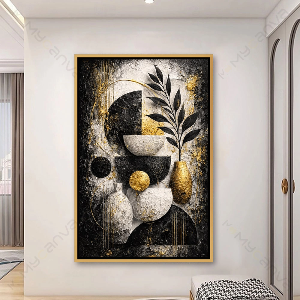 artiab033-S-G tableau-feuillage-dore-luxe