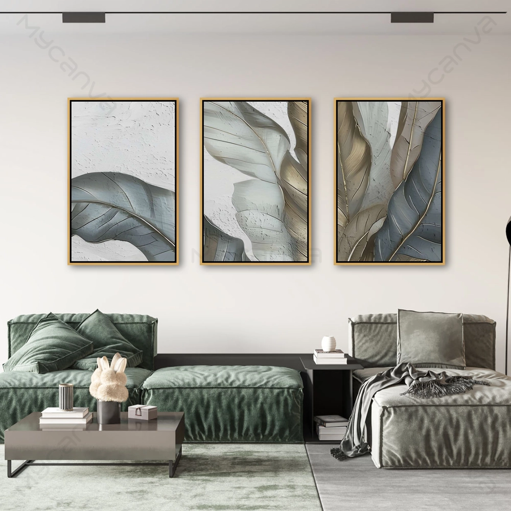 artiab056-S-G Tableau abstrait moderne avec éclats dorés sur fond texturé pour décoration murale chic.